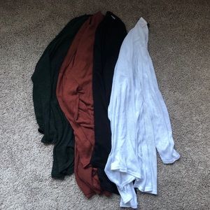 Lightweight Cardigans (Black,Green,Rust,White)